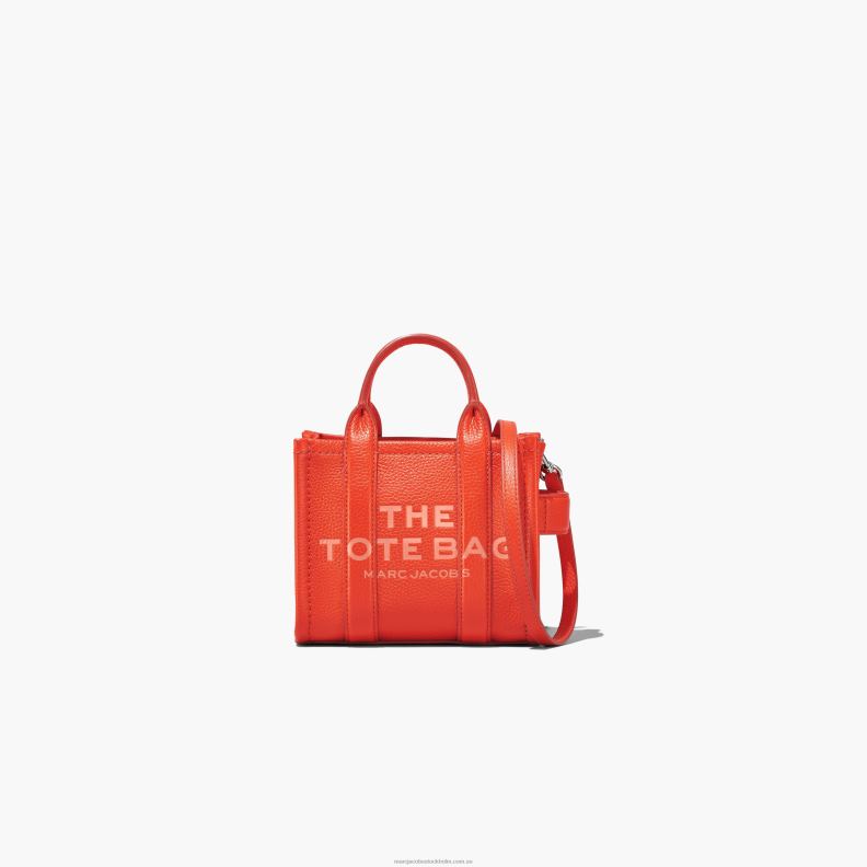 JLX823 Marc Jacobs mikro-tote-väskan i läder