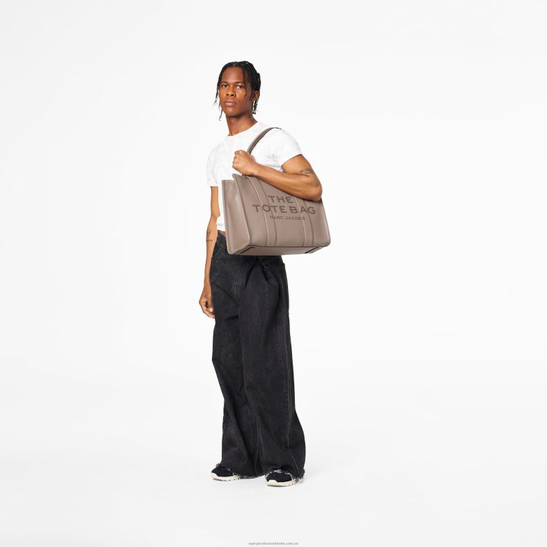 JLX8241 Marc Jacobs den stora tygväskan i läder