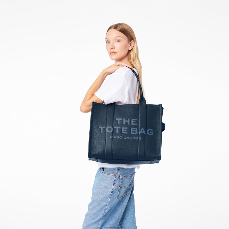 JLX8244 Marc Jacobs den stora tygväskan i läder
