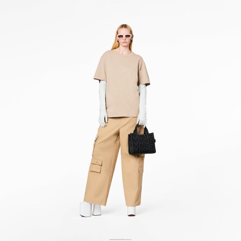JLX8283 Marc Jacobs mini tygväska med konturmonogram