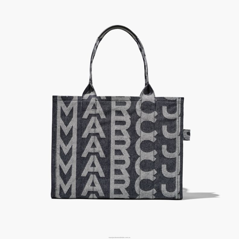 JLX8290 Marc Jacobs stor väska av denim i monogram