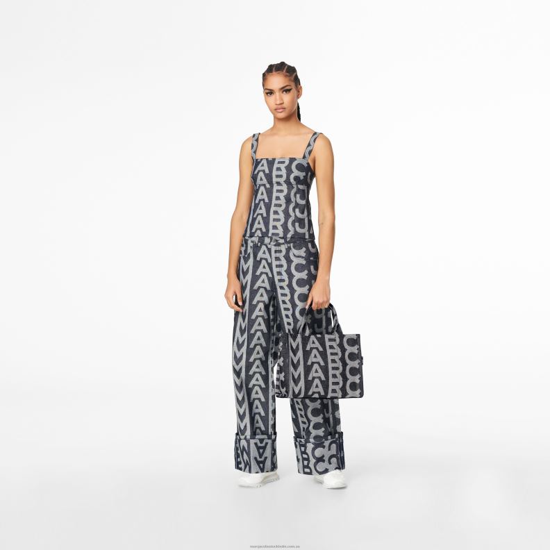 JLX8291 Marc Jacobs medium tygväska i denim i monogram
