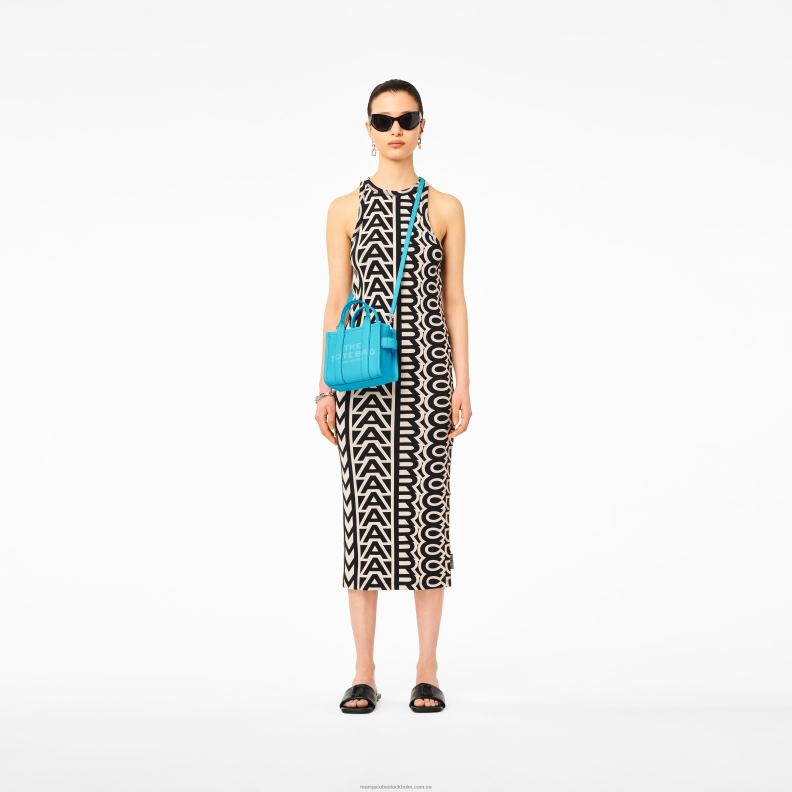 JLX829 Marc Jacobs mikro-tote-väskan i läder