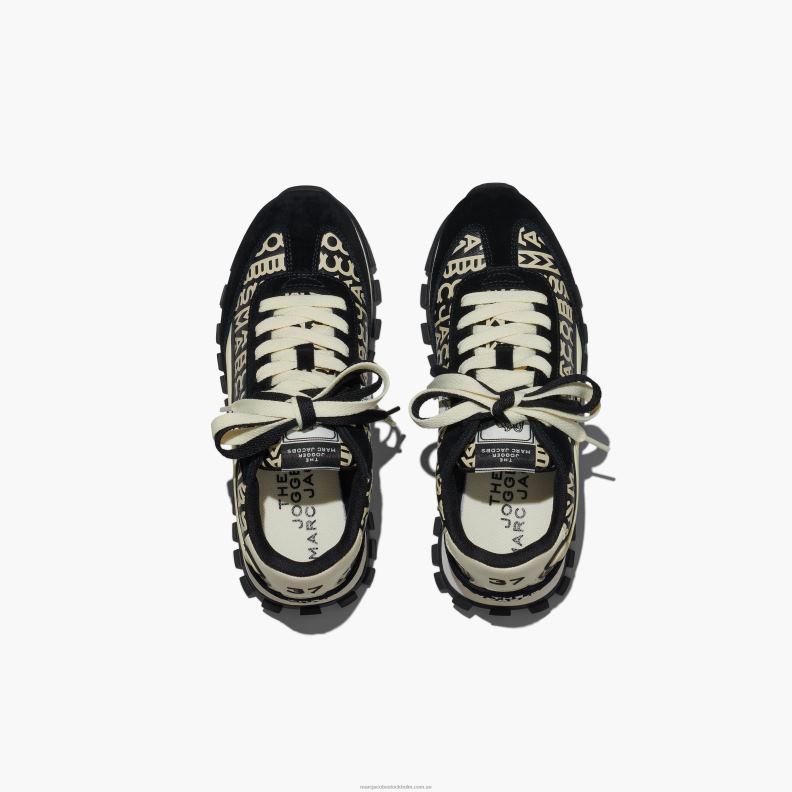 JLX82499 Marc Jacobs joggingbyxan i monogramläder