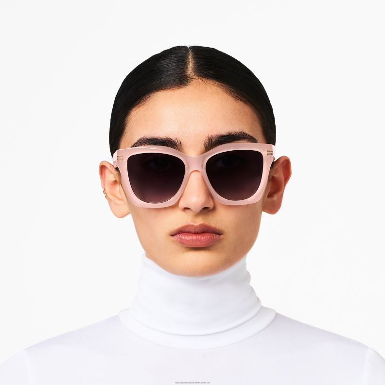 JLX82373 Marc Jacobs ikon kant överdimensionerade fyrkantiga solglasögon