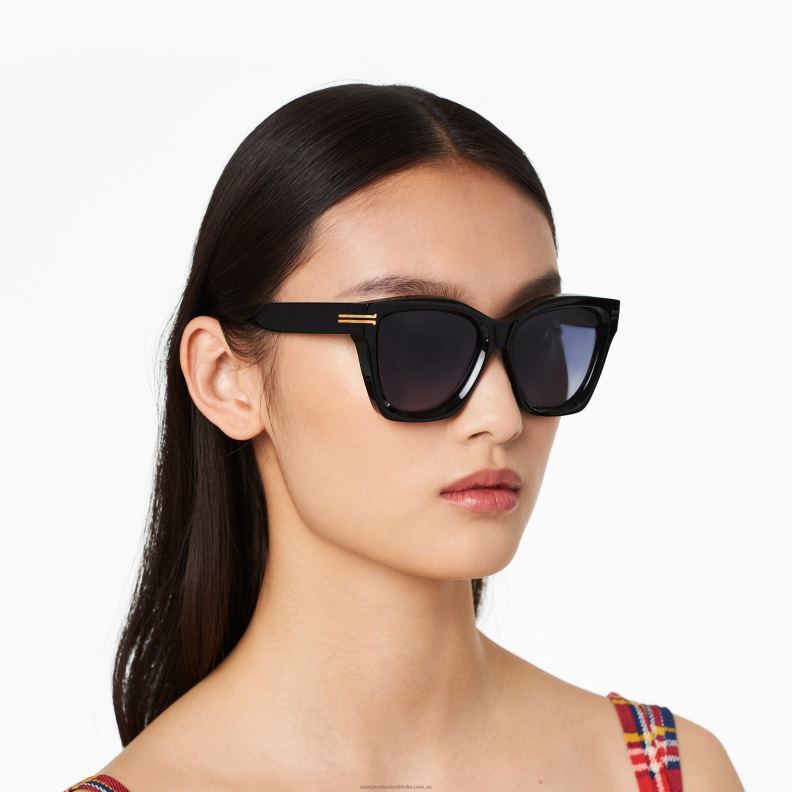 JLX82388 Marc Jacobs ikon kant överdimensionerade fyrkantiga solglasögon