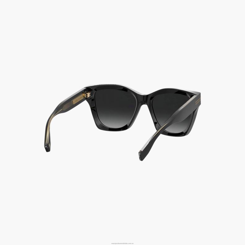 JLX82388 Marc Jacobs ikon kant överdimensionerade fyrkantiga solglasögon