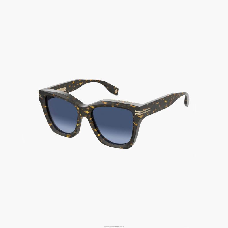 JLX82389 Marc Jacobs ikon kant överdimensionerade fyrkantiga solglasögon
