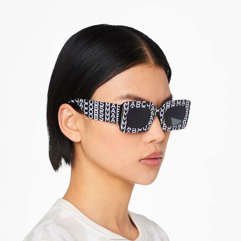 JLX82391 Marc Jacobs monogram rektangulära solglasögon