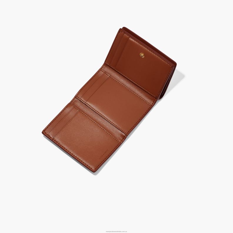 JLX82233 Marc Jacobs den medium trefaldiga plånboken i läder