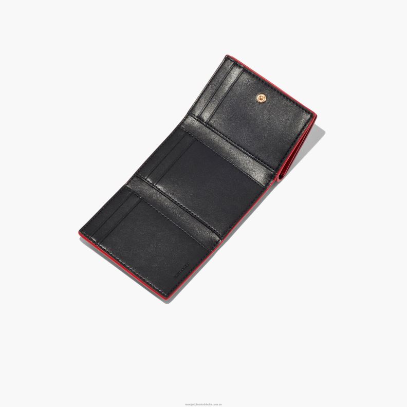 JLX82243 Marc Jacobs den medium trefaldiga plånboken i läder