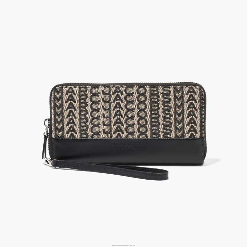 JLX82256 Marc Jacobs monogram jacquard kontinental plånbok