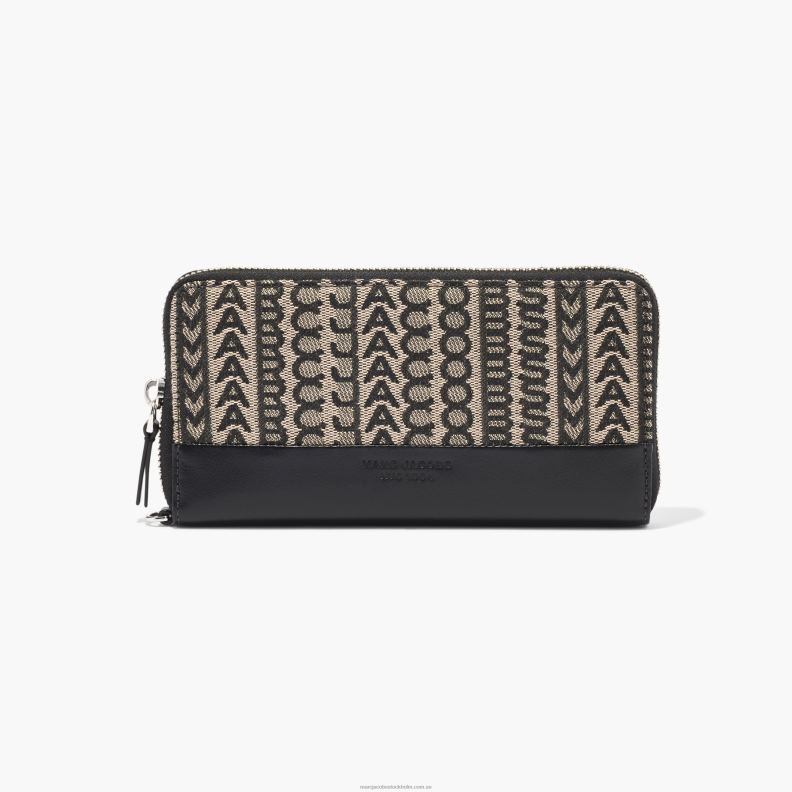 JLX82256 Marc Jacobs monogram jacquard kontinental plånbok