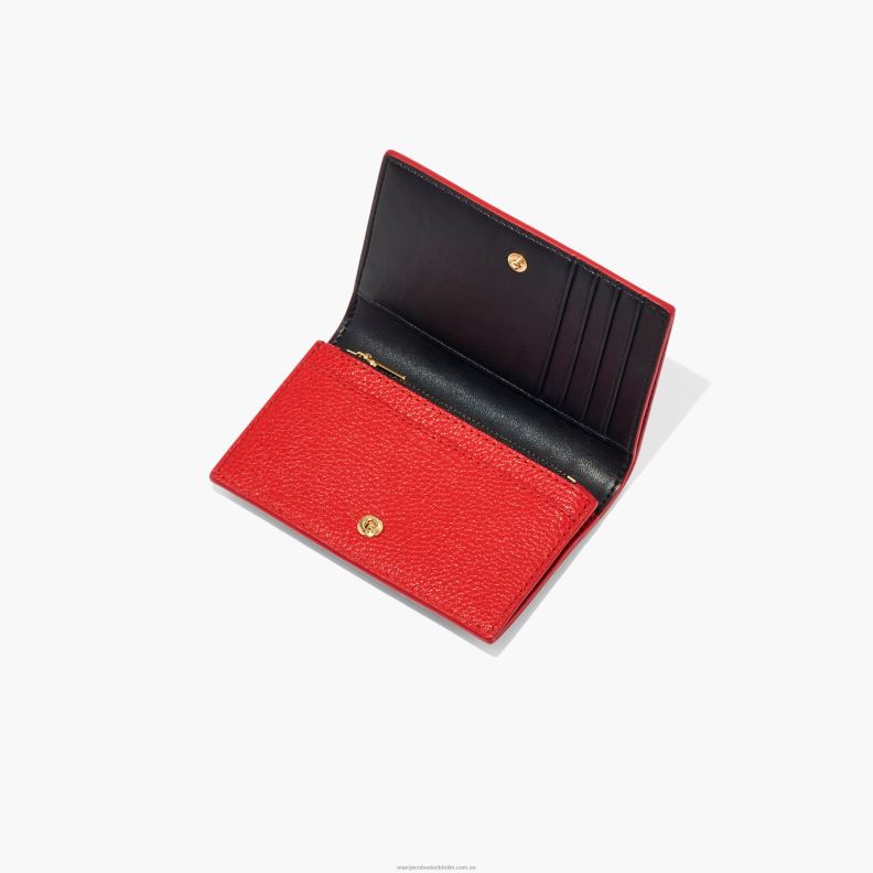 JLX82288 Marc Jacobs den lilla bifoldiga plånboken i läder