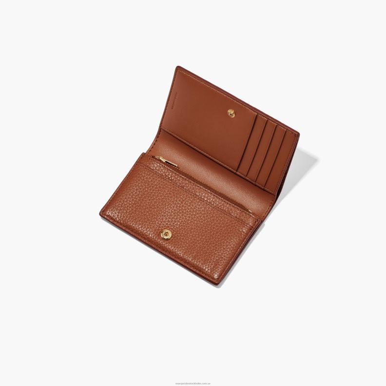 JLX82292 Marc Jacobs den lilla bifoldiga plånboken i läder