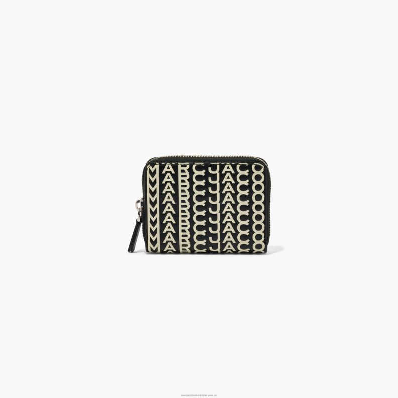 JLX82304 Marc Jacobs dragkedja i monogramläder runt plånboken
