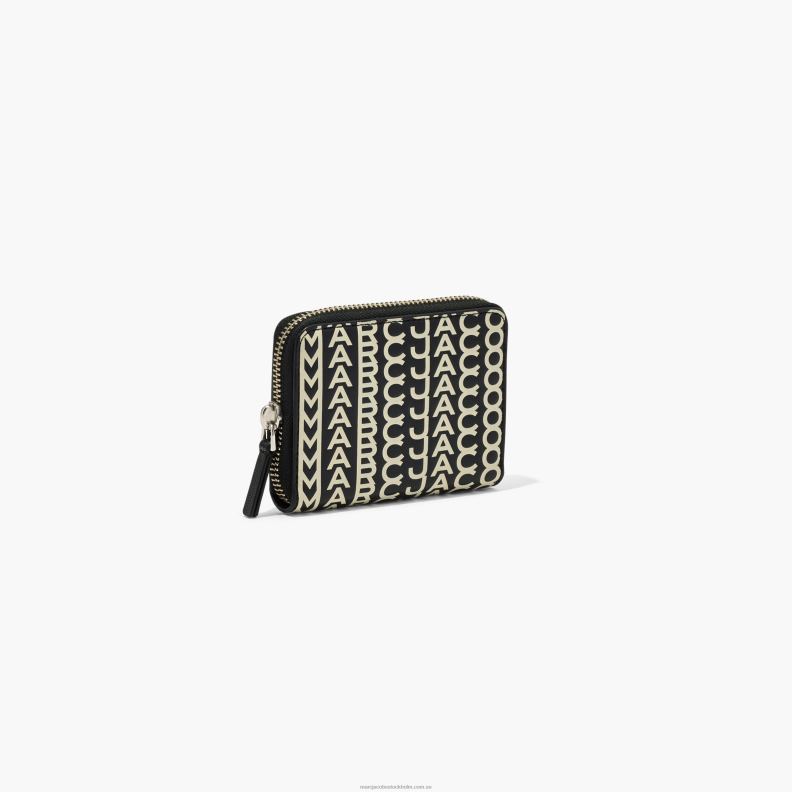 JLX82304 Marc Jacobs dragkedja i monogramläder runt plånboken